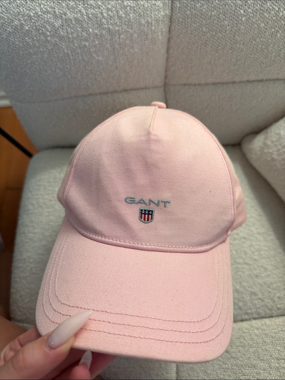 Gant Light Pink Kids Baseball Cap with Shield Logo